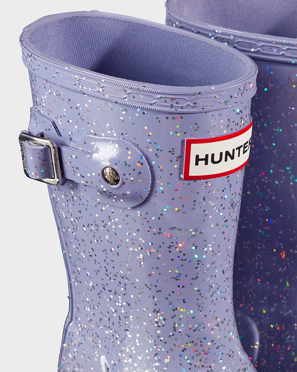 Botas De Agua Hunter Niños Original Little Giant Glitter - Moradas - Argentina 3914MOFHG